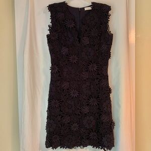 Tory Burch 'Merida Floral Applique Lace Dress'
